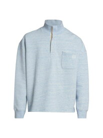 【送料無料】 ロエベ メンズ パーカー・スウェット アウター High-Neck Sweatshirt blue melange
