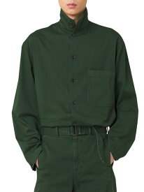 【送料無料】 ルメール メンズ シャツ トップス Stand Collar Shirt hunter green