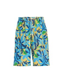 【送料無料】 マルニ メンズ ハーフパンツ・ショーツ ボトムス Marni x No Vacancy Inn Printed Cheesecloth Shorts powder blue