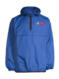 【送料無料】 コム・デ・ギャルソン メンズ パーカー・スウェット アウター Comme des Garcons PLAY x K-Way Zip Hoodie blue