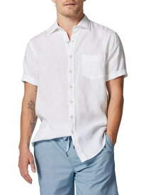 【送料無料】 ロッドアンドグン メンズ シャツ トップス Waiheke Linen Short-Sleeve Shirt snow