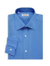 【送料無料】 シャルベ メンズ シャツ トップス Button-Front Dress Shirt blue