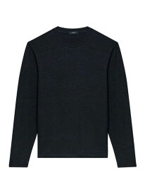 【送料無料】 セオリー メンズ Tシャツ トップス Ryder Long-Sleeved T-Shirt black