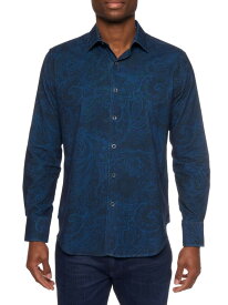 【送料無料】 ロバートグラハム メンズ シャツ トップス Tarvos Paisley Woven Shirt dark teal