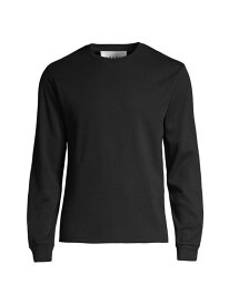 【送料無料】 フレーム メンズ パーカー・スウェット アウター Long-Sleeve Cotton Crewneck Shirt noir