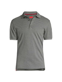 【送料無料】 イザイア メンズ ポロシャツ トップス The Logo Polo Shirt grey