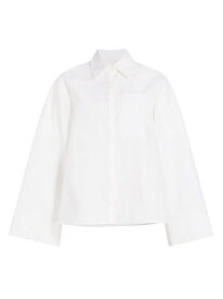 【送料無料】 コー レディース シャツ トップス Cotton-Silk Patch Pocket Oversized Shirt white