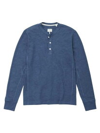 【送料無料】 ラグアンドボーン メンズ Tシャツ トップス Classic Long-Sleeve Henley T-Shirt worn indigo