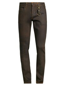 【送料無料】 ピーアールピーエス メンズ デニムパンツ ボトムス Megalith Stretch Straight-Leg Jeans brown