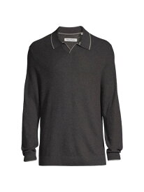 【送料無料】 トッミーバハマ メンズ ポロシャツ トップス Long Point Long-Sleeve Polo Shirt charcoal