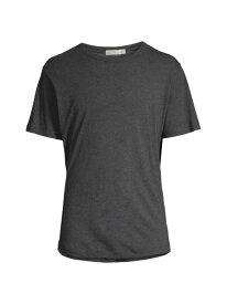 【送料無料】 ベアフットドリームス メンズ Tシャツ トップス Malibu Cotton-Modal Crewneck T-Shirt heather slate