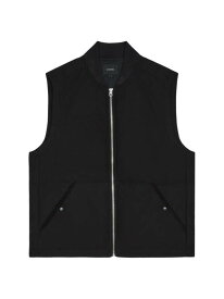 【送料無料】 ヴィンス メンズ ジャケット・ブルゾン アウター Semi Shine Vest black