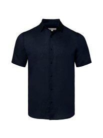 【送料無料】 オニア メンズ シャツ トップス Jack Air Linen Short-Sleeve Shirt deep navy