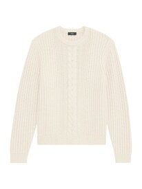 【送料無料】 セオリー メンズ ニット・セーター アウター Vilare Dane Wool-Blend Sweater light beige melange