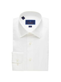 【送料無料】 デイビッドドナヒュー メンズ シャツ トップス Trim-Fit Super Fine Twill Dress Shirt white