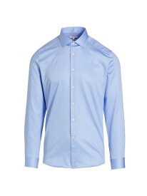 【送料無料】 レイス メンズ シャツ トップス Remote Button-Front Dress Shirt blue