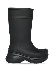 【送料無料】 バレンシアガ メンズ ブーツ・レインブーツ シューズ Croc Boots black
