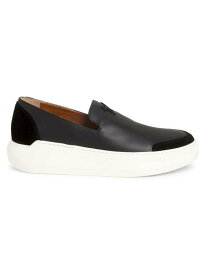 【送料無料】 ジュゼッペザノッティ メンズ スニーカー シューズ Kashton Leather Slip-On Sneakers nero