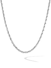 【送料無料】 デイビット・ユーマン メンズ ネックレス・チョーカー・ペンダントトップ アクセサリー Faceted Link Necklace in Sterling Silver silver