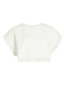 【送料無料】 ジマーマン レディース シャツ トップス Alight Towelling Crop Top ivory