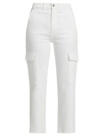 【送料無料】 セブンフォーオールマンカインド レディース デニムパンツ ジーンズ ボトムス Logan High-Rise Cargo Jeans bright white