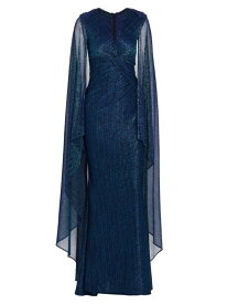 【送料無料】 タルボールホフ レディース ワンピース トップス Matrix Metallic Cape Gown turquoise