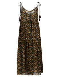 【送料無料】 ウラ・ジョンソン レディース ワンピース トップス Fortuna Geometric Cover-Up Dress bronzite