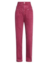 【送料無料】 イザベル マラン レディース デニムパンツ ジーンズ ボトムス Noemie High-Waisted Jeans burgundy