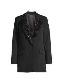 【送料無料】 ウンガロ レディース ジャケット・ブルゾン アウター Cleo Floral Applique Jacket black