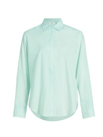 【送料無料】 キセレナ レディース シャツ トップス Beau Cotton Button-Front Shirt aqua