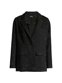 【送料無料】 コビーハルペリン レディース ジャケット・ブルゾン ブレザー アウター Keira Embellished Denim Blazer black