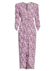 【送料無料】 イザベル マラン レディース ワンピース トップス Albini Floral Silk Maxi Dress mauve