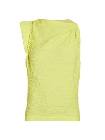【送料無料】 イザベル マラン レディース シャツ トップス Fabiena Jacquard One-Sleeve Top yellow