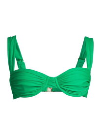 【送料無料】 フェイスフルザブランド レディース トップのみ 水着 L'Oasis Sol Ruched Bikini Top green