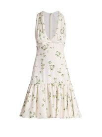 【送料無料】 ジャンバティスタ ヴァリ レディース ワンピース トップス Floral Sleeveless Fit & Flare Mini-Dress ivory green