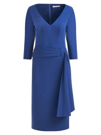 【送料無料】 ケイ アンジャー レディース ワンピース トップス Ryder Crepe V-Neck Midi-Dress marine blue