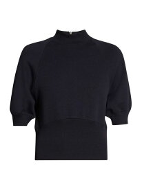 【送料無料】 ドリス・ヴァン・ノッテン レディース ニット・セーター アウター Hassium Puff-Sleeve Cotton Sweater black