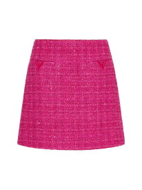 【送料無料】 ヴァレンティノ レディース スカート ボトムス Glaze Tweed Light Mini Skirt pink pp