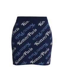 【送料無料】 ケンゾー レディース スカート ボトムス Kenzo x Verdy Logo Cotton-Wool Miniskirt midnight blue