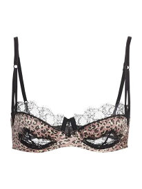 【送料無料】 キキデモントパーネス レディース ブラジャー アンダーウェア Lace & Animal Print Balconette Bra leopard