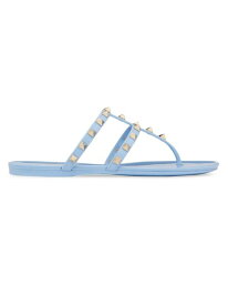 【送料無料】 ヴァレンティノ レディース サンダル シューズ Rockstud Flat Rubber Sandals azure