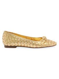 【送料無料】 シュッツ レディース パンプス シューズ Arissa Metallic Leather Flats gold