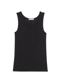 【送料無料】 ヘルムート ラング メンズ Tシャツ トップス Ribbed Tank Top black