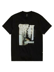 【送料無料】 ジースター メンズ Tシャツ トップス HQ Print Crewneck T-Shirt dark black