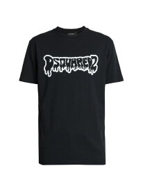【送料無料】 ディースクエアード メンズ Tシャツ トップス Cool Fit Logo T-Shirt black