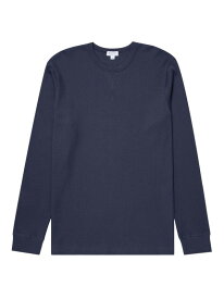 【送料無料】 サンスペル メンズ パーカー・スウェット アウター Cotton Waffle-Knit Sweatshirt slate blue