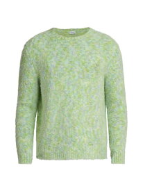 【送料無料】 ロエベ メンズ ニット・セーター アウター Wool-Cotton Crewneck Sweater blue green white