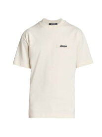【送料無料】 ジャクエムス メンズ Tシャツ トップス Gros Grain Crewneck T-Shirt beige