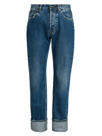 【送料無料】 アレキサンダー・マックイーン メンズ デニムパンツ ジーンズ ボトムス Turn Up Five-Pocket Jeans blue washed