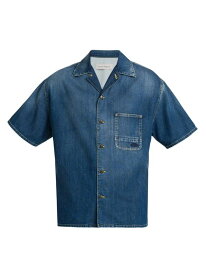 【送料無料】 アレキサンダー・マックイーン メンズ シャツ トップス Denim Camp Shirt blue washed